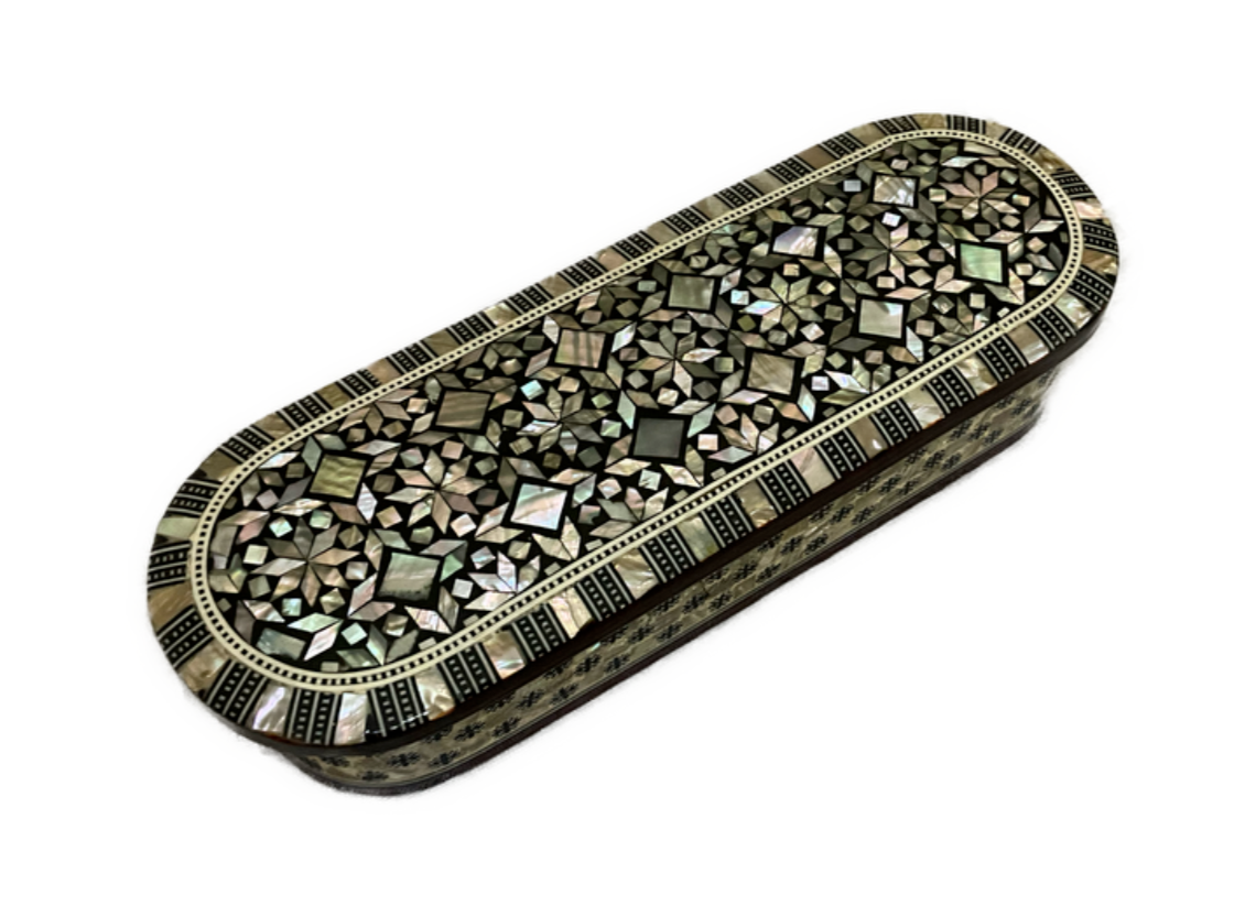 Handmade Wooden Jewelry Box Wood Trinket Storage Wood Box Mother of Pearl Inlay