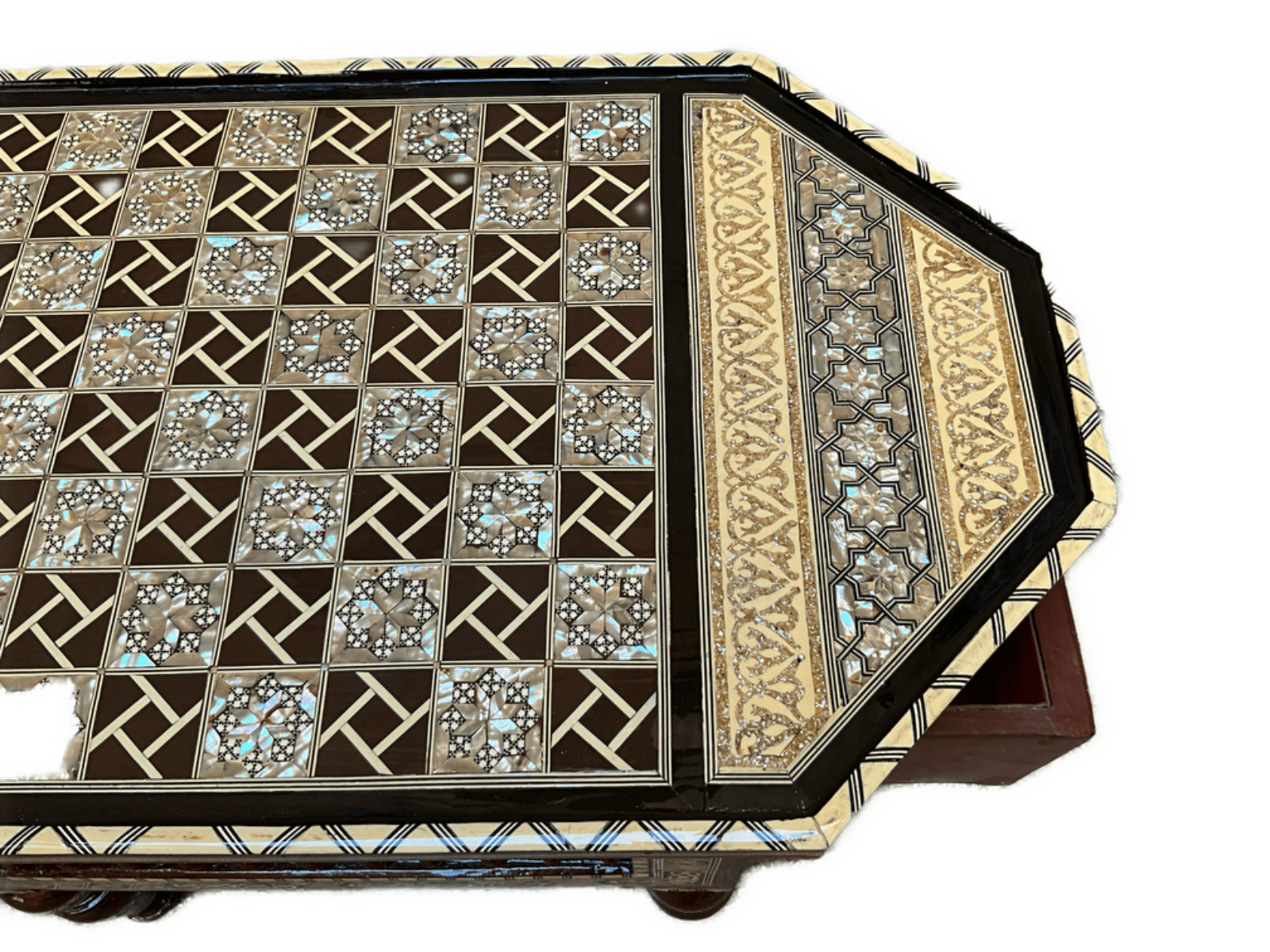 Handmade Chess Table, Inlaid Design Decorative, Chess Boards, Unique Chess Board - Laila Hand Made Gifts
