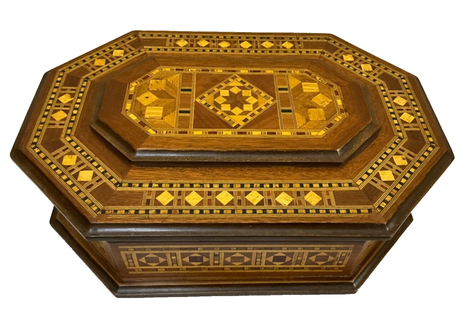 Handmade Wooden Box Wood Jewelry Box Storage Wooden Box Marquetry Mosaic Inlay