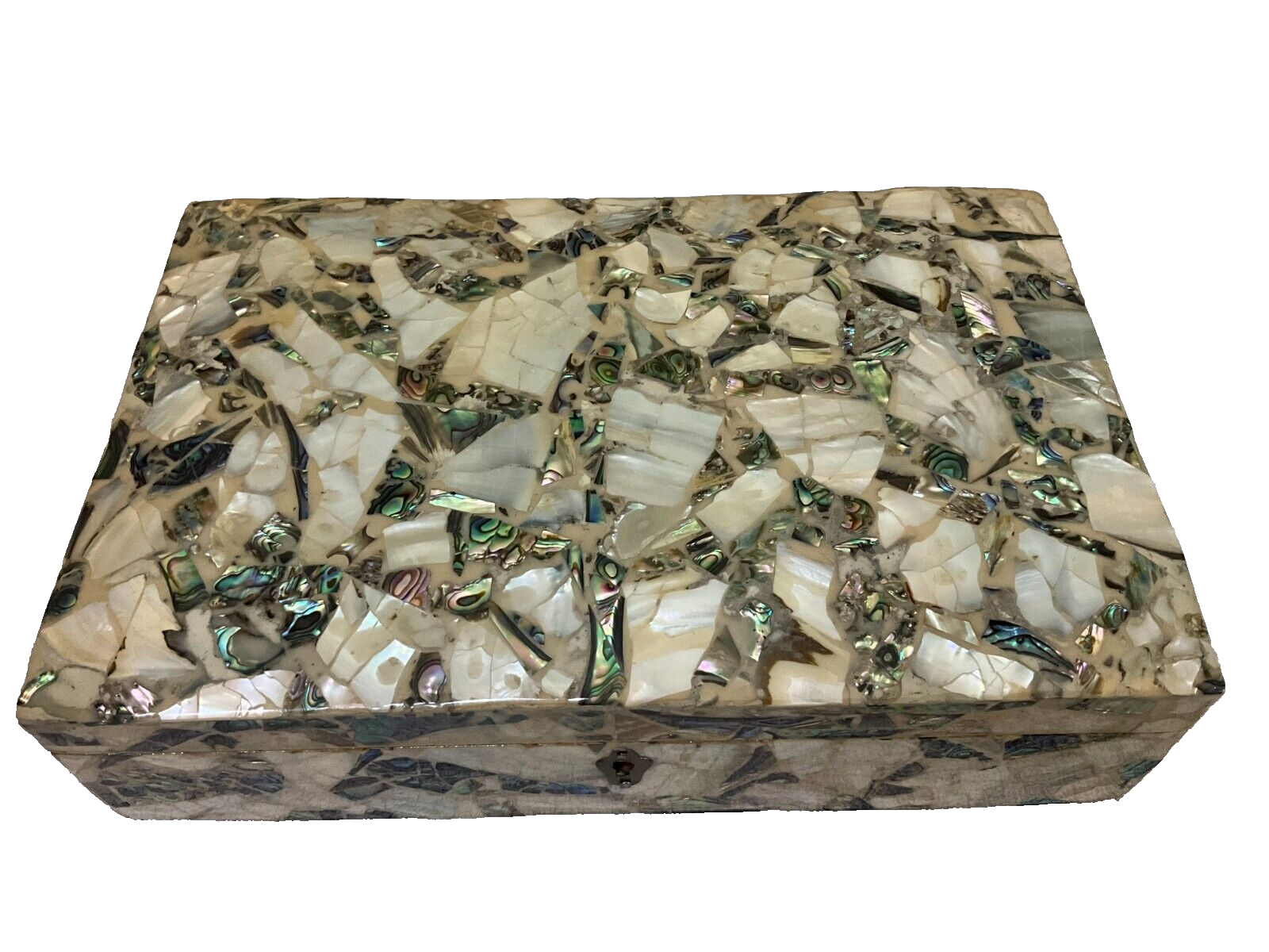 Handmade Wooden Jewelry Box Wood Trinket Storage Wood Box Mother of Pearl Inlay