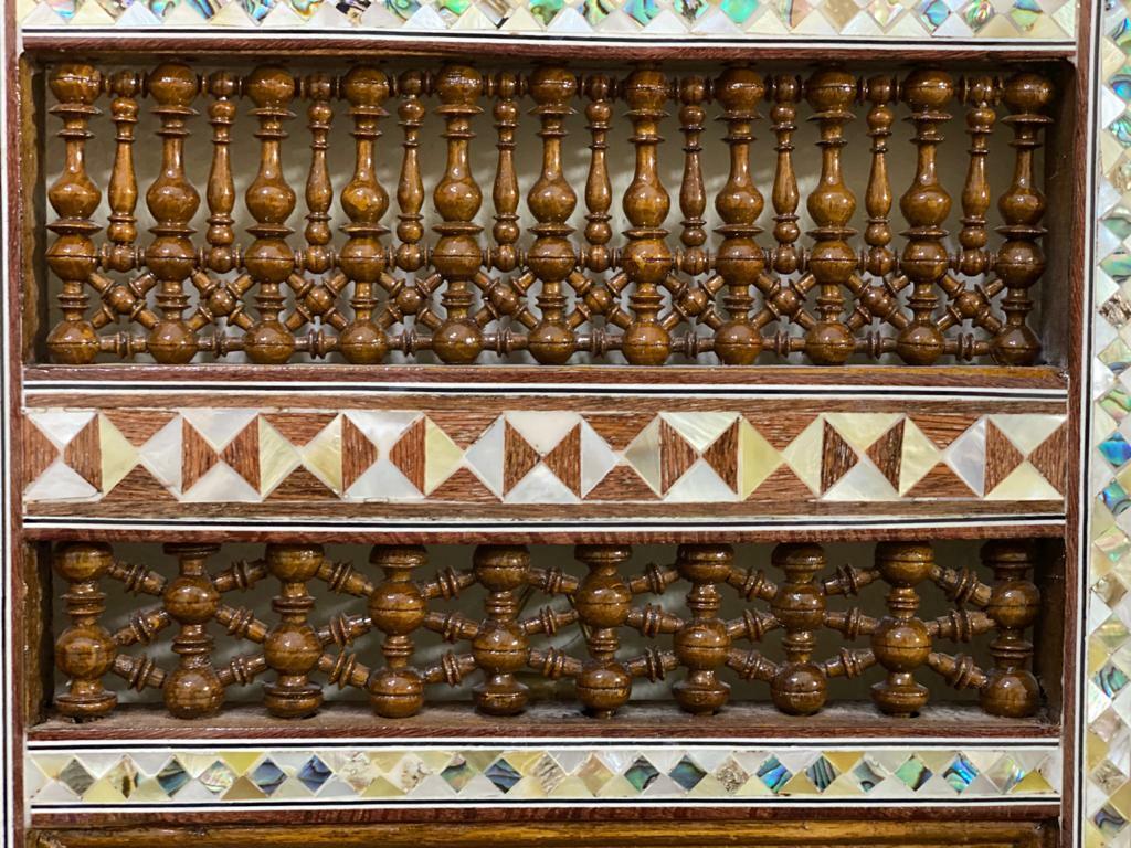 Handmade Mother of pearl Inlay Wood Wall Hanging Mirror Frame Antique Home Decor - Laila Hand Made Gifts