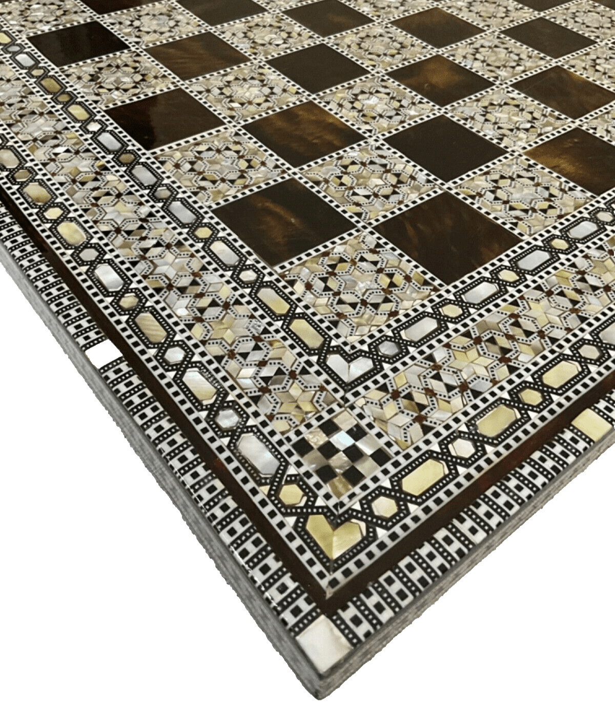 Handmade, Luxury, Wooden Chess Board, Wood Chess Board, Game Board, Inlaid Shell - Laila Hand Made Gifts