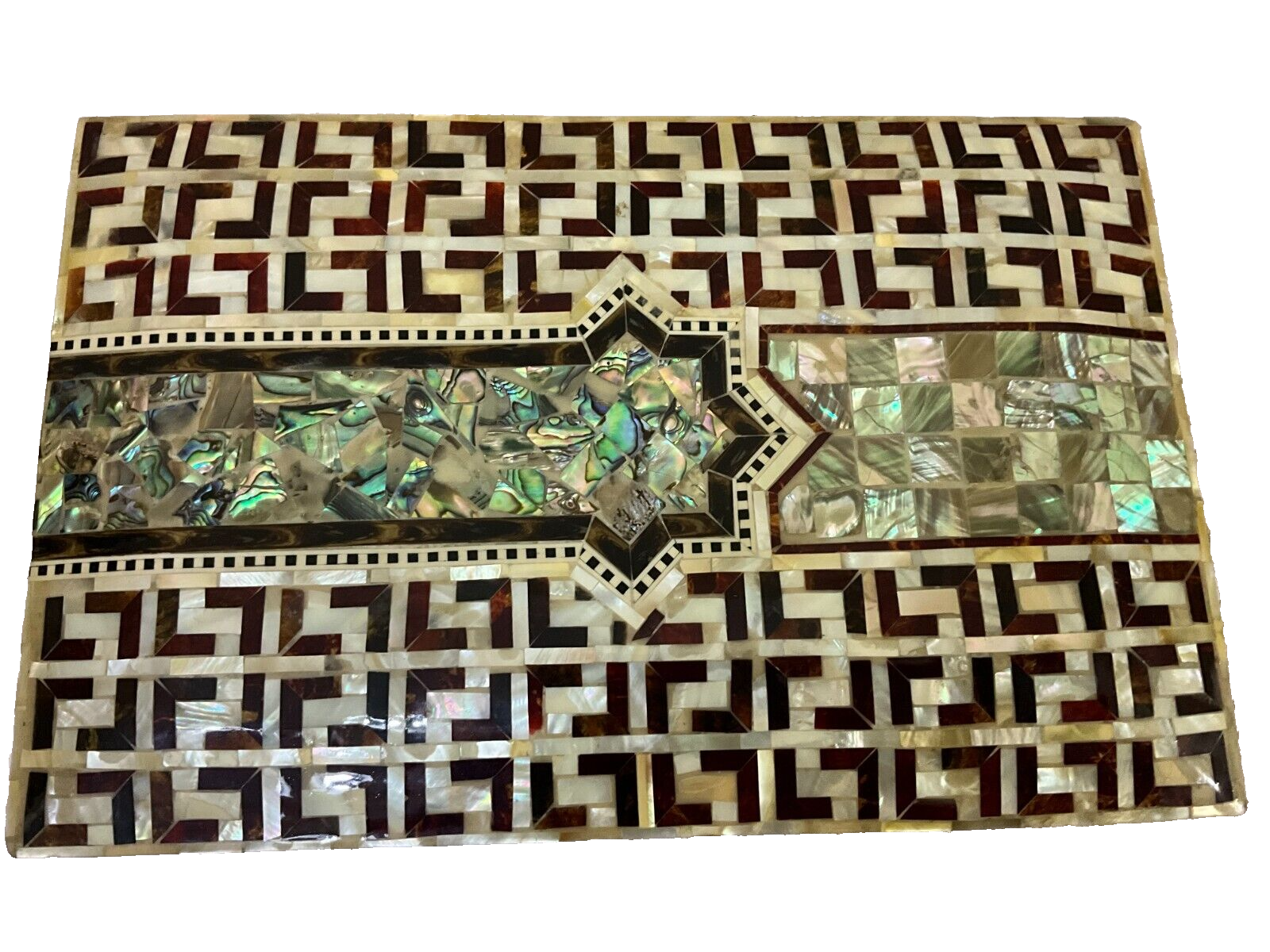 Handmade Wooden Jewelry Box Wood Trinket Storage Wood Box Mother of Pearl Inlay