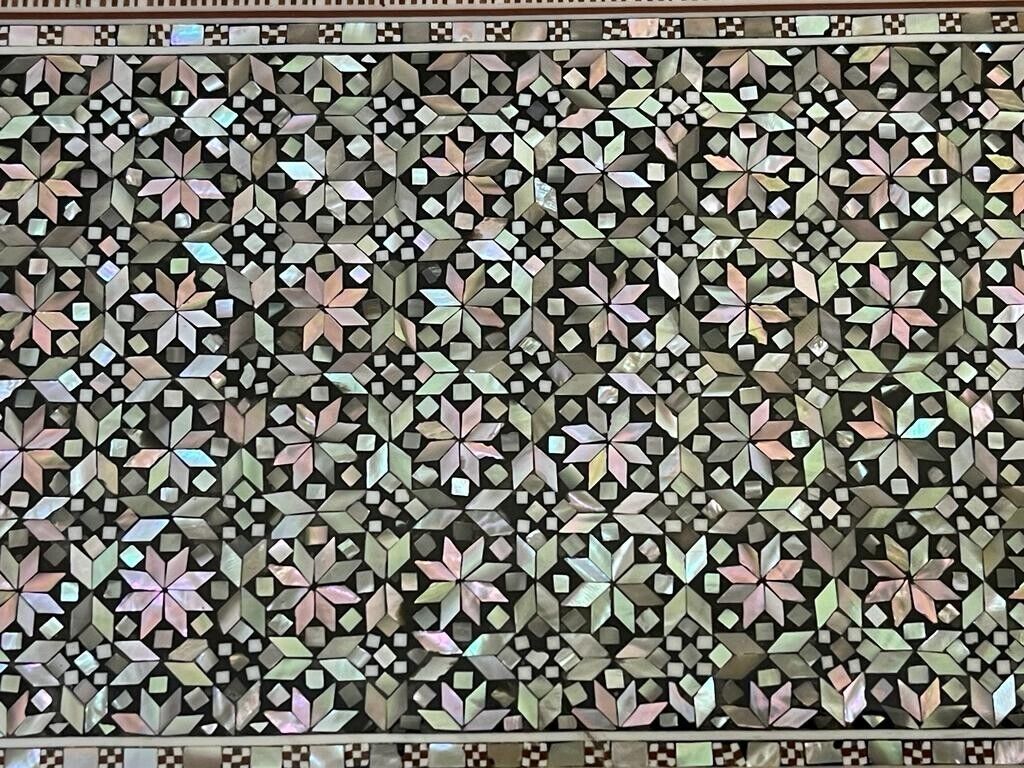 Handmade Wooden Jewelry Box Wood Trinket Storage Wood Box Mother of Pearl Inlay