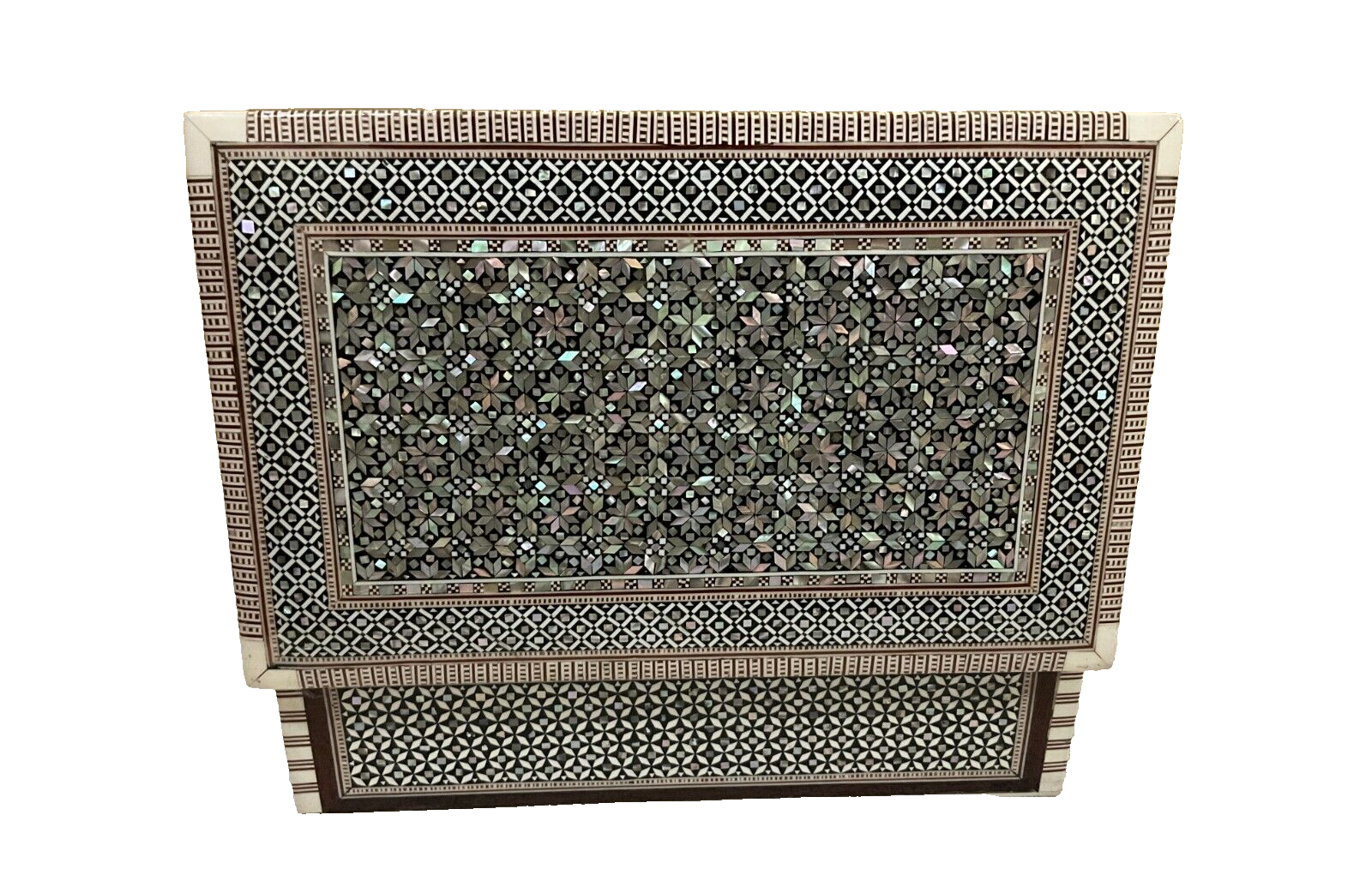 Handmade Wooden Jewelry Box Wood Trinket Storage Wood Box Mother of Pearl Inlay