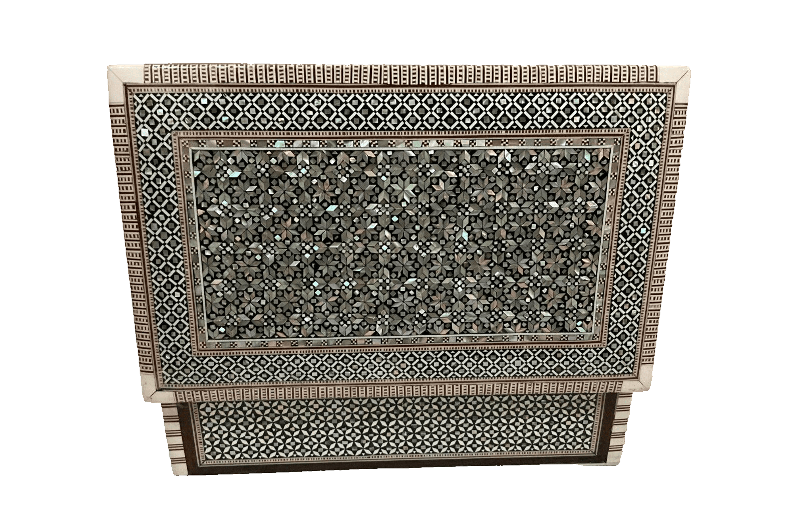 Handmade Wooden Jewelry Box with Mother of Pearl Inlay – Egyptian Craft Storage Box - Laila Hand Made Gifts