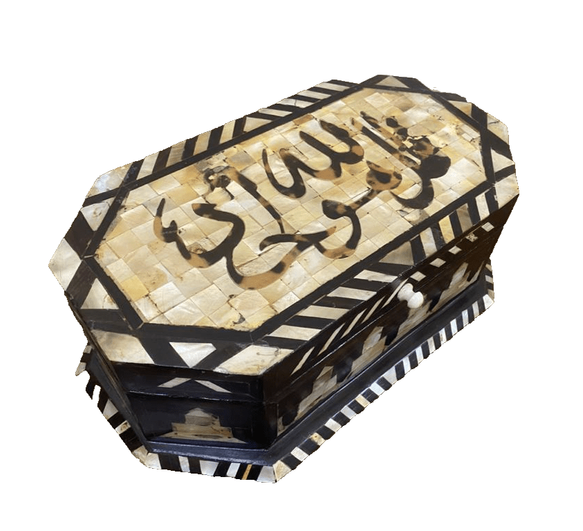 Handmade Wooden Jewelry Box Wood Trinket Storage Wood Box Mother of Pearl Inlay - Laila Hand Made Gifts