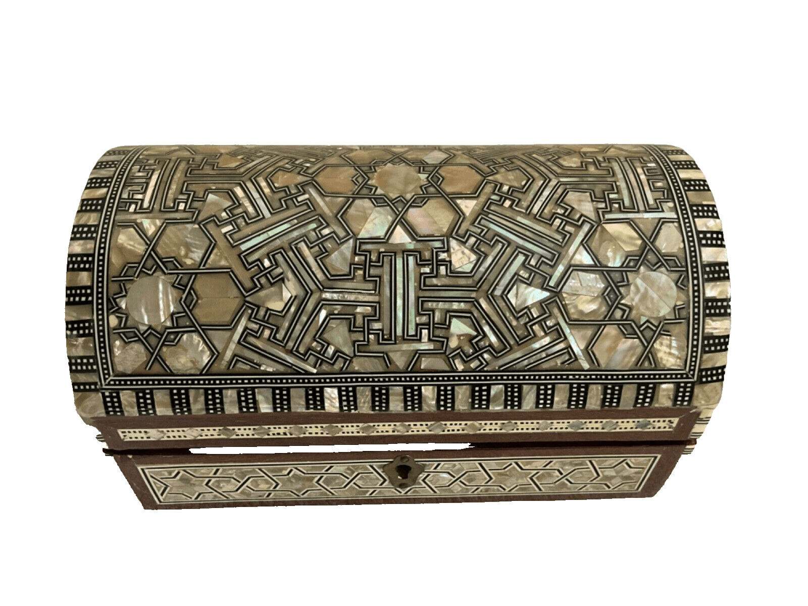 Handmade Wooden Jewelry Box Wood Trinket Storage Wood Box Mother of Pearl Inlay - Laila Hand Made Gifts