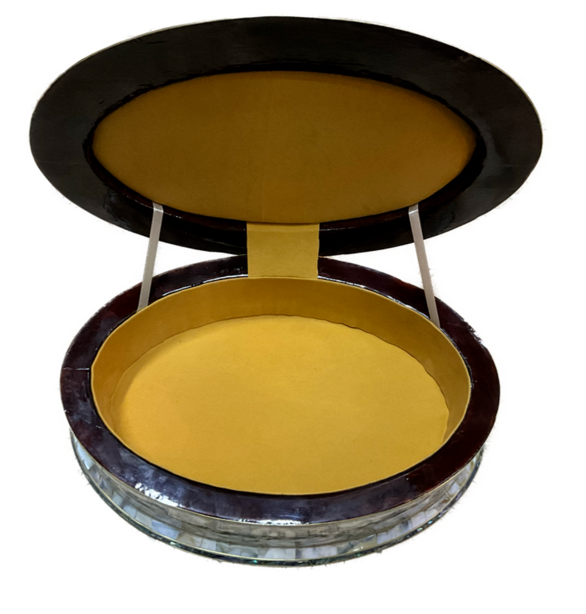 Handmade Wooden Jewelry Box Wood Trinket Storage Wood Box Mother of Pearl Inlay