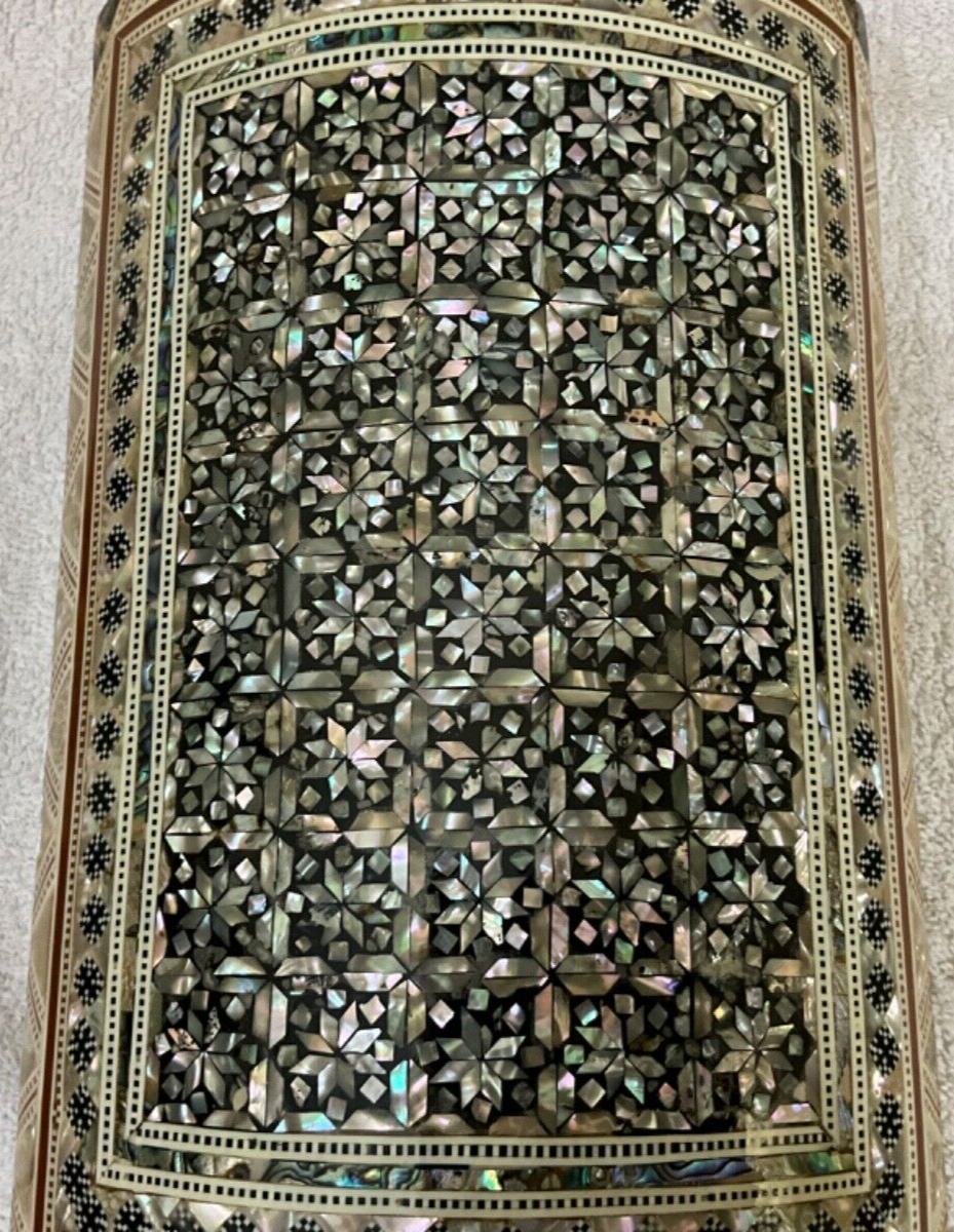 Handmade Wooden Jewelry Box Wood Trinket Storage Wood Box Mother of Pearl Inlay