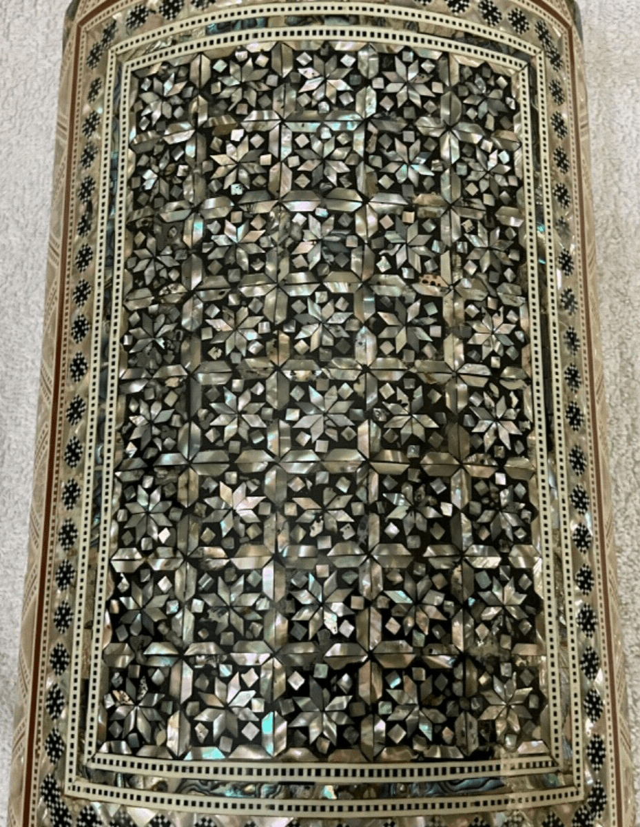 Handmade Wooden Jewelry Box Wood Trinket Storage Wood Box Mother of Pearl Inlay - Laila Hand Made Gifts