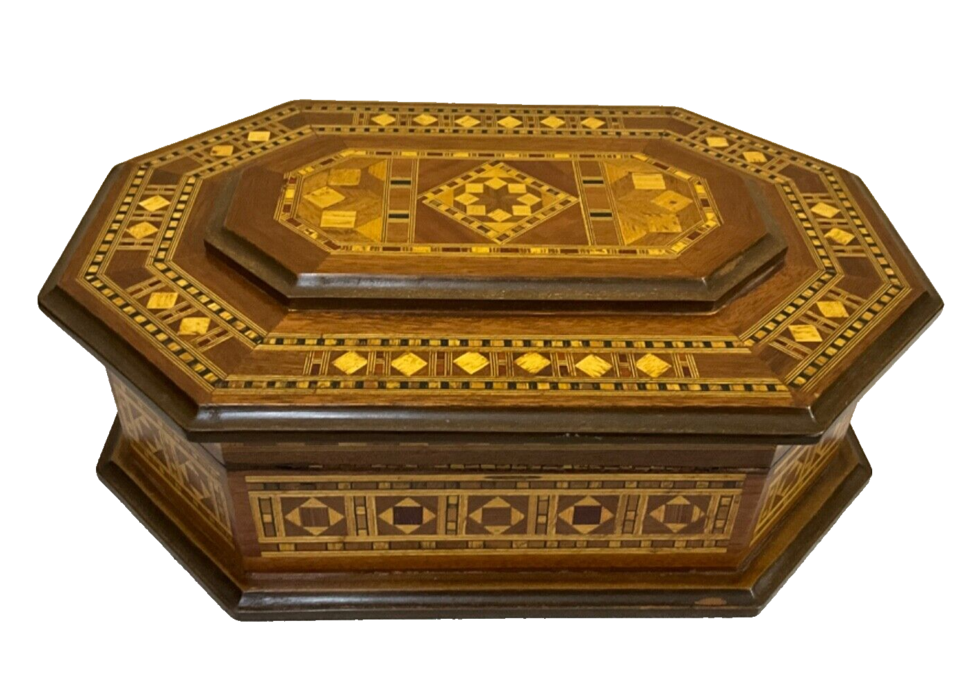 Handmade Wooden Box Wood Jewelry Box Storage Wooden Box Marquetry Mosaic Inlay