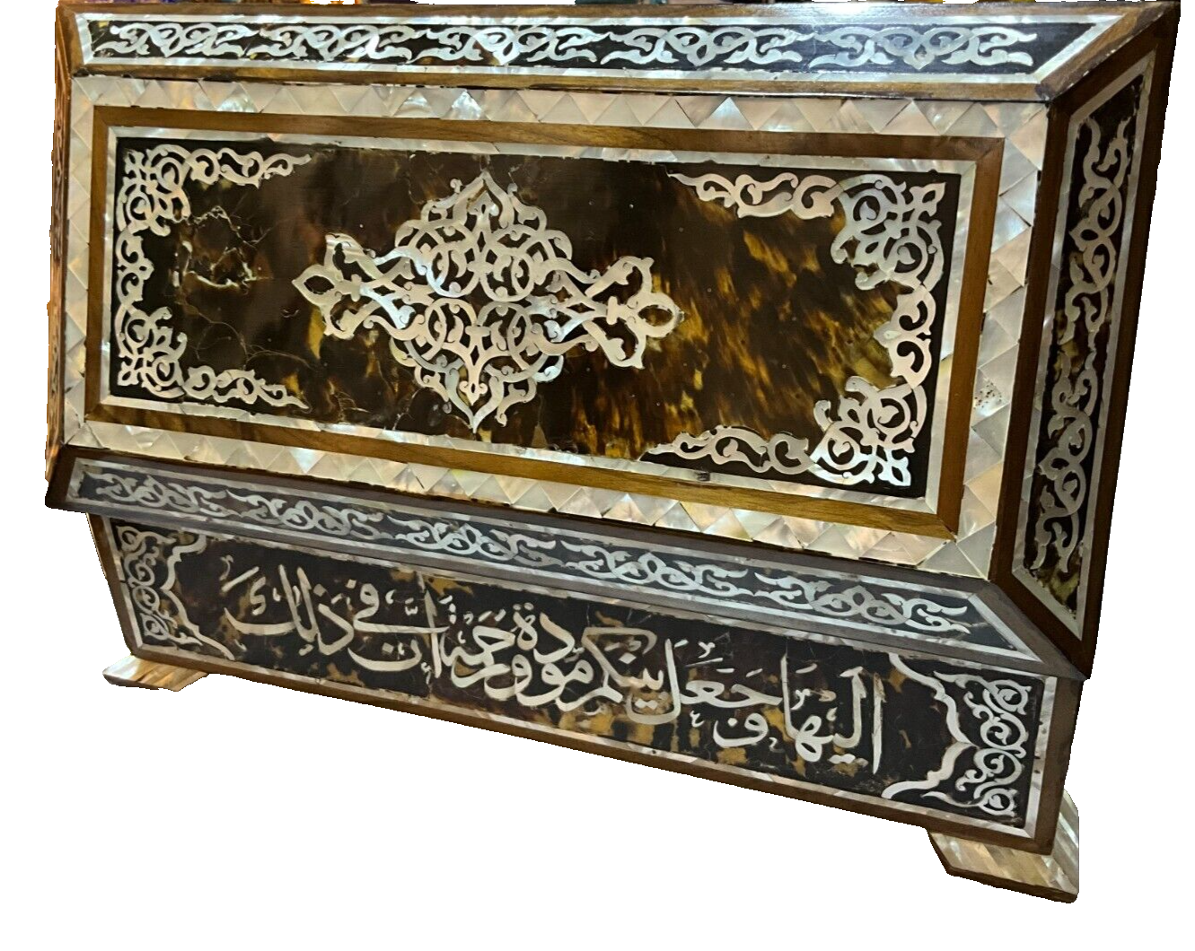 Handmade Wooden Jewelry Box Wood Trinket Storage Wood Box Mother of Pearl Inlay