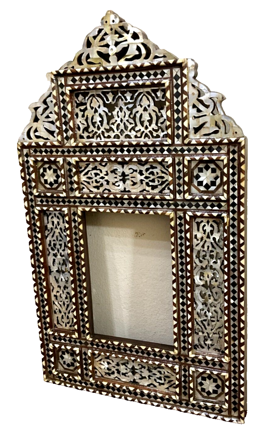 Handmade Mirror Wall Frames Decor, Art Decor Furniture, Wood Mirror Frame Inlaid