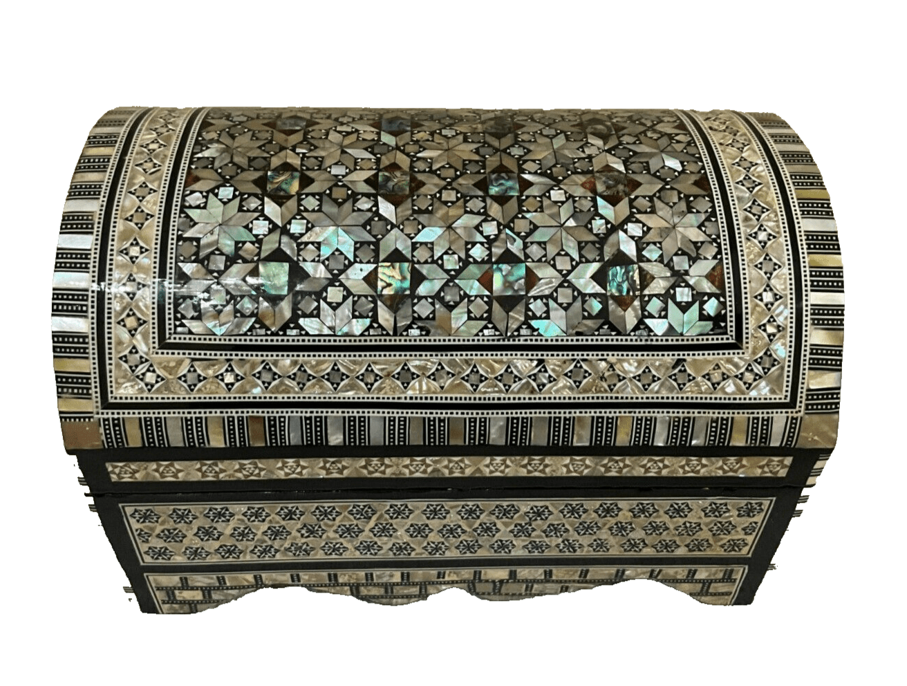 Handmade Wooden Jewelry Box Wood Trinket Storage Wood Box Mother of Pearl Inlay - Laila Hand Made Gifts