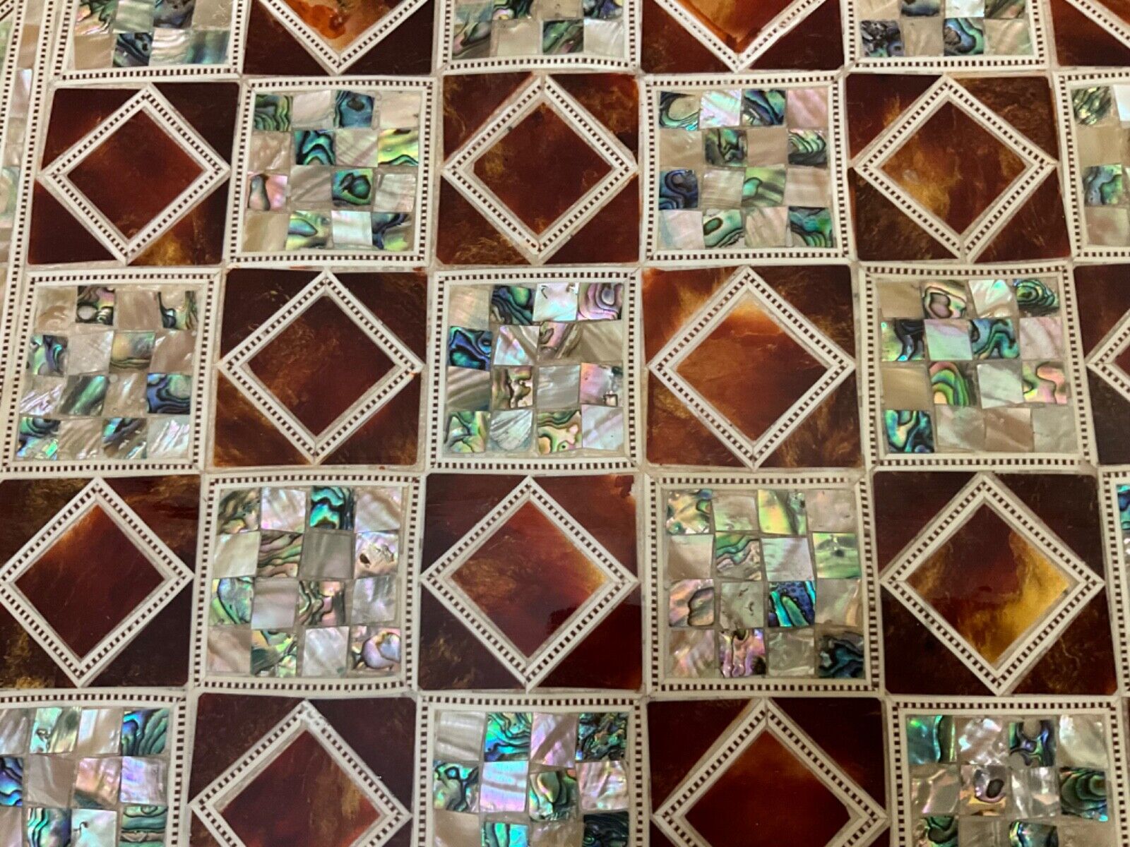 Handmade, Wood Chess Board, Game Board, Unique Board, Mother of Pearl Inlay 17"