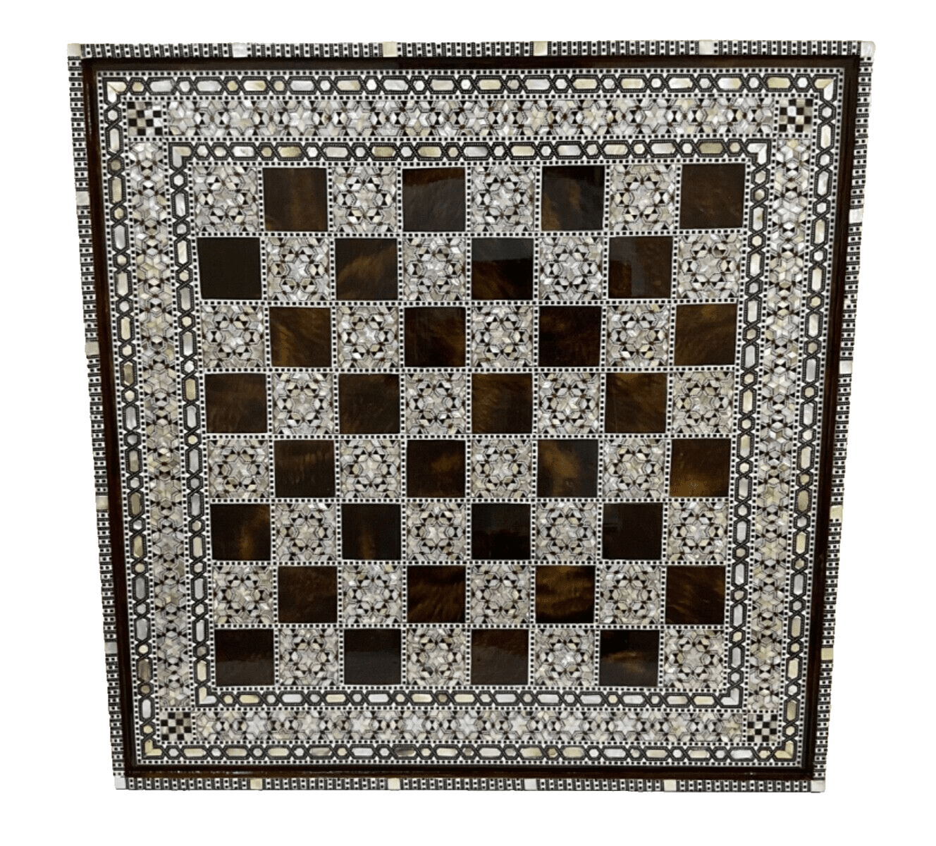 Handmade, Luxury, Wooden Chess Board, Wood Chess Board, Game Board, Inlaid Shell - Laila Hand Made Gifts