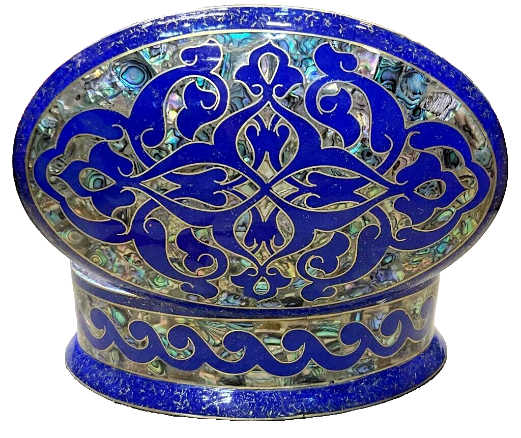 Handmade Wooden Jewelry Box Wood Trinket Storage Wood Box Mother of Pearl Inlay