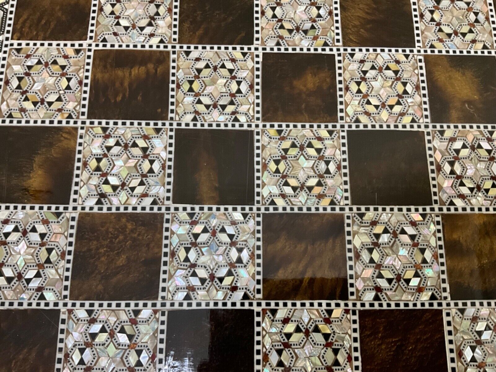 Handmade, Luxury, Wooden Chess Board, Wood Chess Board, Game Board, Inlaid Shell - Laila Hand Made Gifts