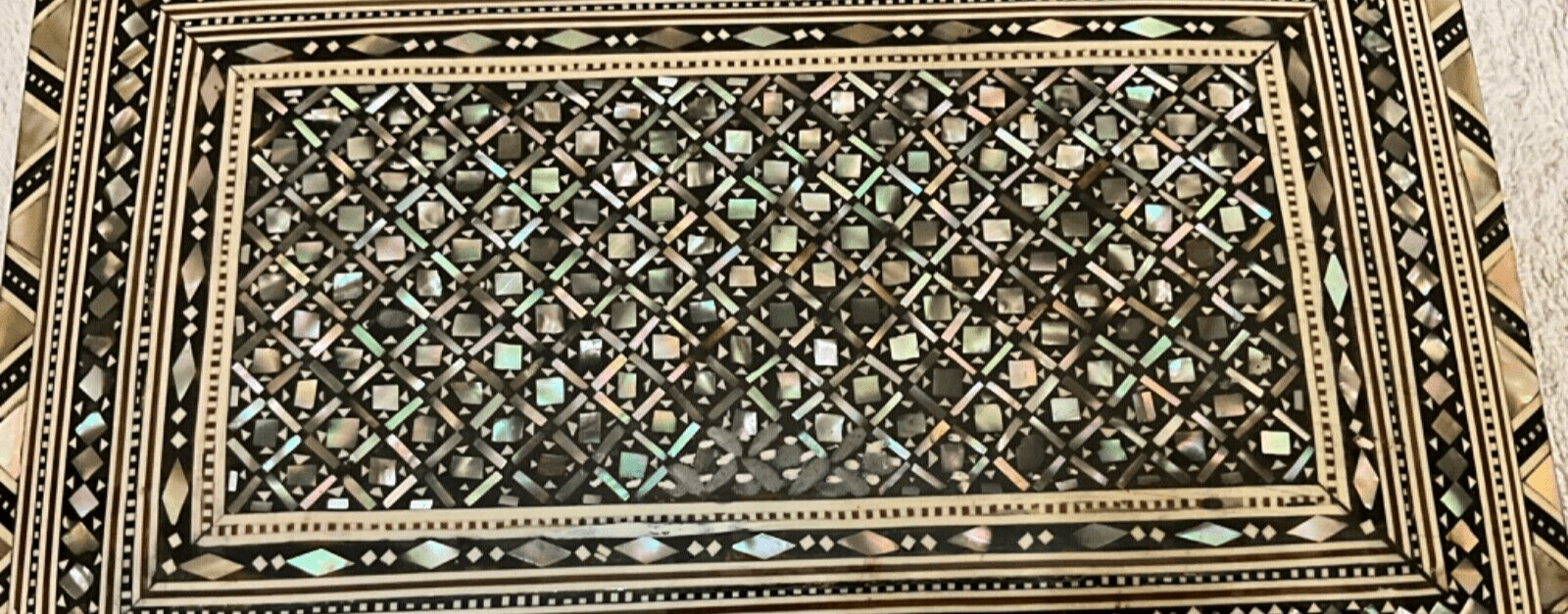 Handmade Wooden Jewelry Box Wood Trinket Storage Wood Box Mother of Pearl Inlay - Laila Hand Made Gifts