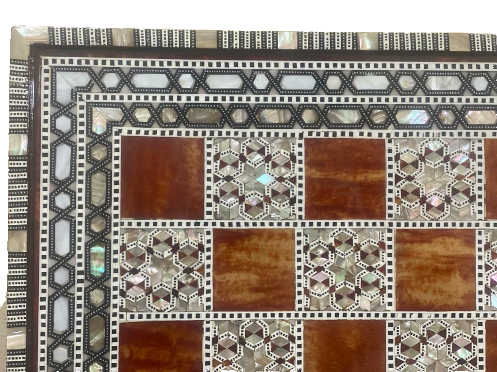 Handmade, Luxury, Wooden Chess Board, Wood Chess Board, Game Board, Inlaid Shell