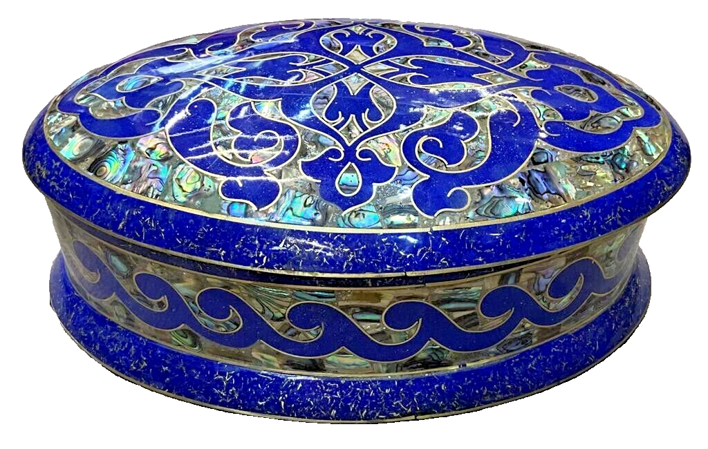 Handmade Wooden Jewelry Box Wood Trinket Storage Wood Box Mother of Pearl Inlay