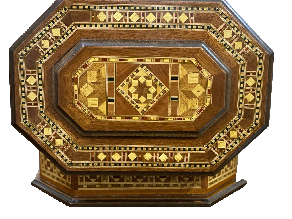 Handmade Wooden Box Wood Jewelry Box Storage Wooden Box Marquetry Mosaic Inlay