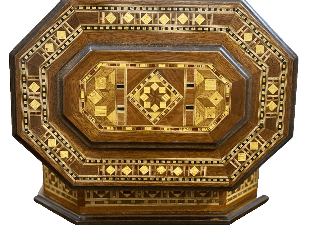 Handmade Wooden Box Wood Jewelry Box Storage Wooden Box Marquetry Mosaic Inlay - Laila Hand Made Gifts