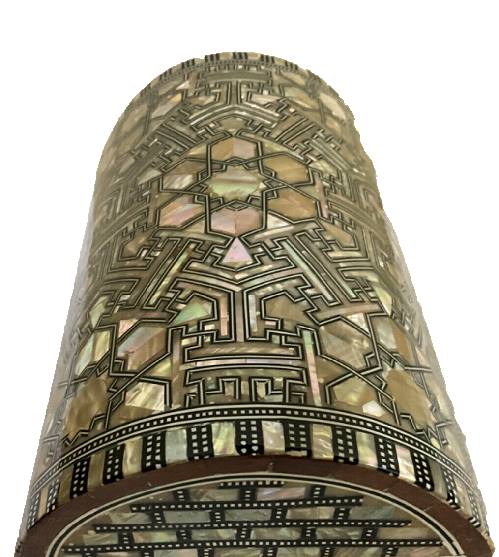 Handmade Wooden Jewelry Box Wood Trinket Storage Wood Box Mother of Pearl Inlay