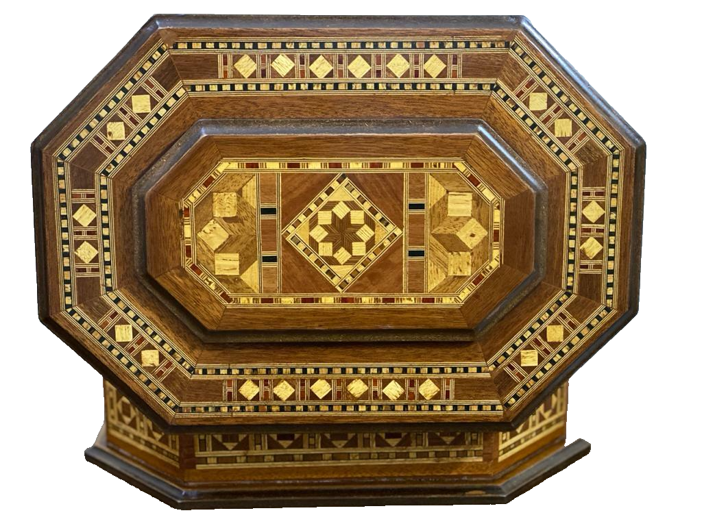 Handmade Wooden Box Wood Jewelry Box Storage Wooden Box Marquetry Mosaic Inlay