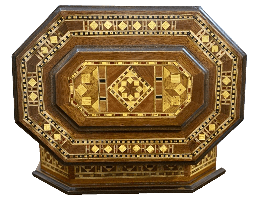 Handmade Wooden Box Wood Jewelry Box Storage Wooden Box Marquetry Mosaic Inlay - Laila Hand Made Gifts
