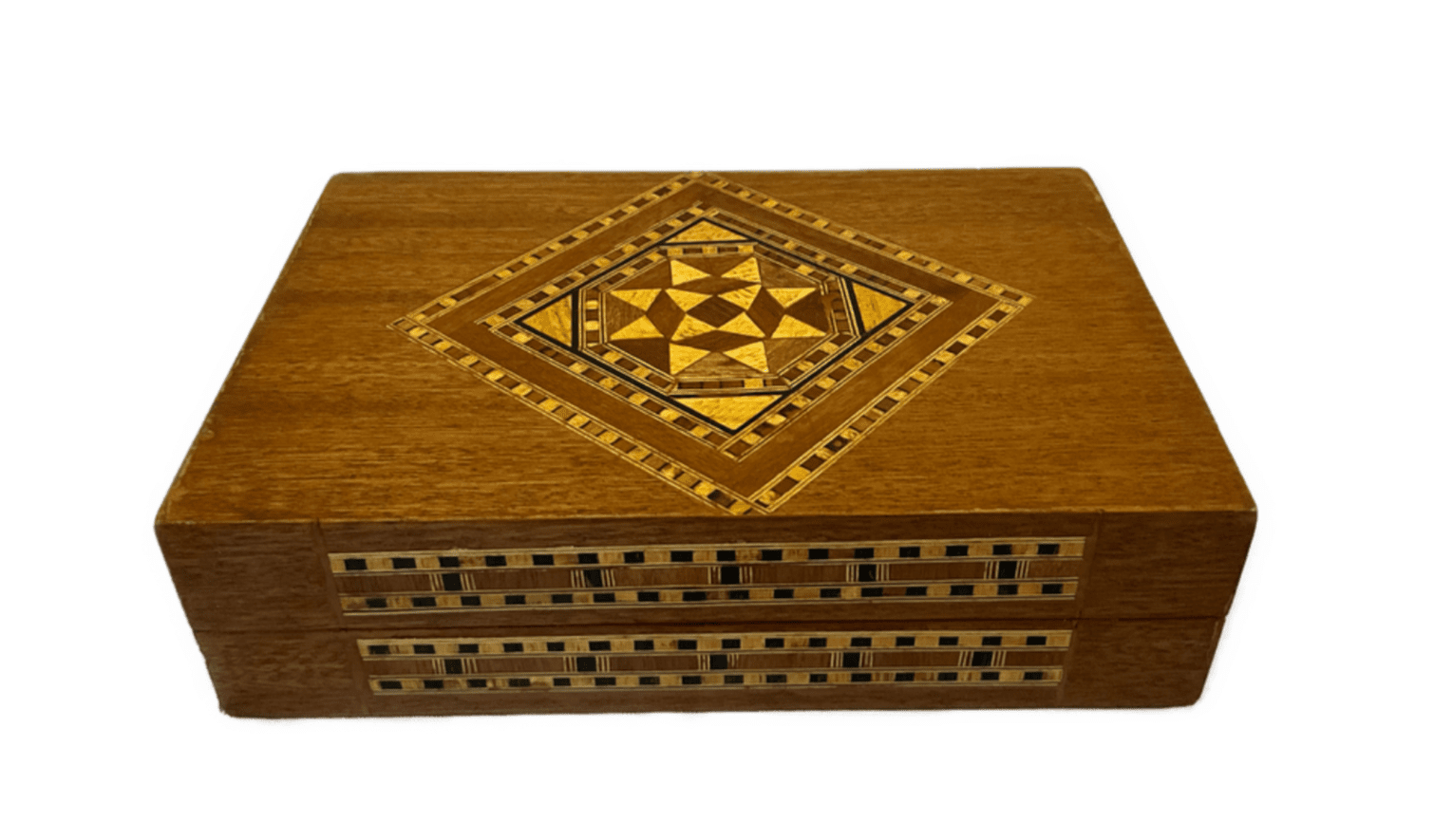 Handmade Wooden Jewelry Box Wood Trinket Storage Wood Box Marquetry Mosaic Inlay - Laila Hand Made Gifts