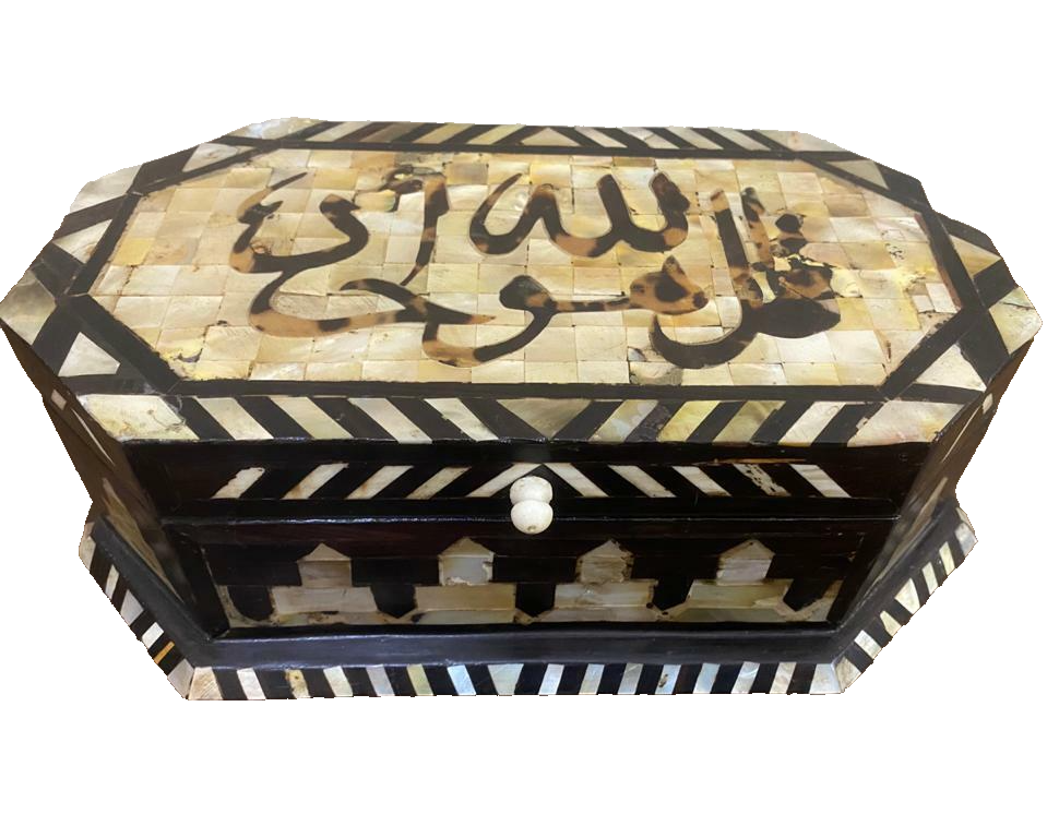 Handmade Wooden Jewelry Box Wood Trinket Storage Wood Box Mother of Pearl Inlay