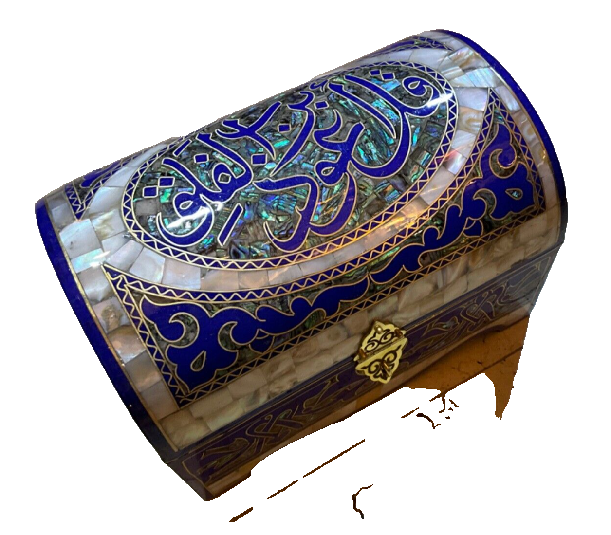 Handmade Wooden Jewelry Box Wood Trinket Storage Wood Box Mother of Pearl Inlay