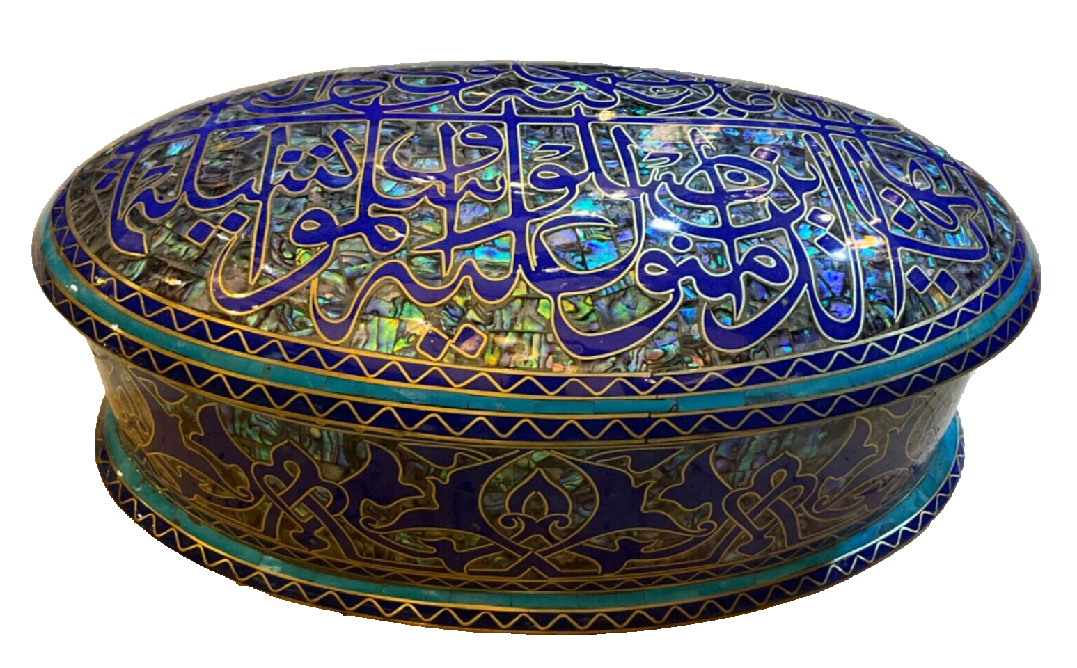 Handmade Wooden Jewelry Box Wood Trinket Storage Wood Box Mother of Pearl Inlay - Laila Hand Made Gifts