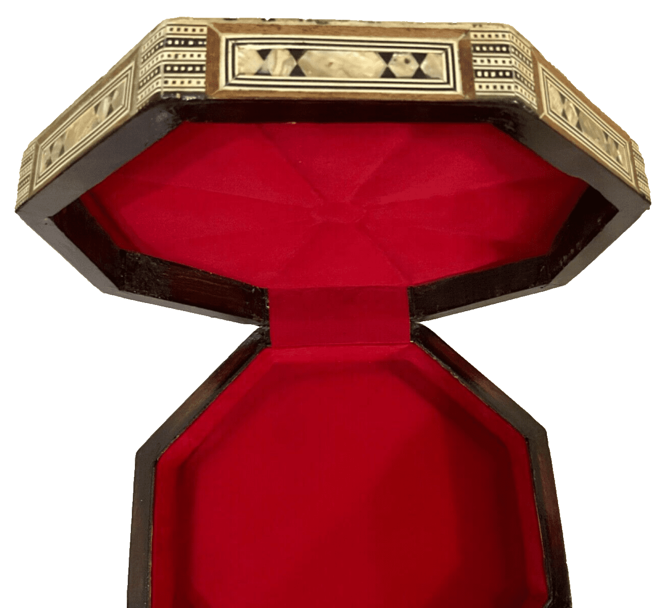 Handmade Wooden Jewelry Box Wood Trinket Storage Wood Box Mother of Pearl Inlay - Laila Hand Made Gifts