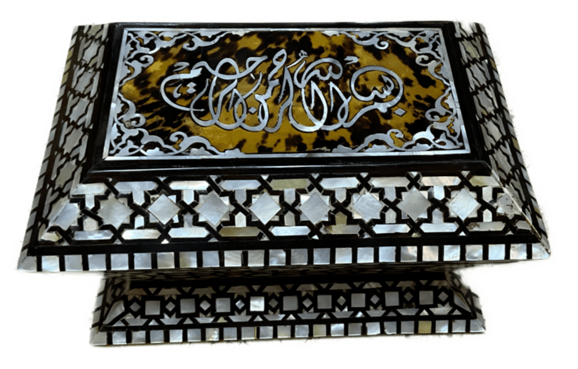 Handmade Wooden Jewelry Box Wood Trinket Storage Wood Box Mother of Pearl Inlay - Laila Hand Made Gifts