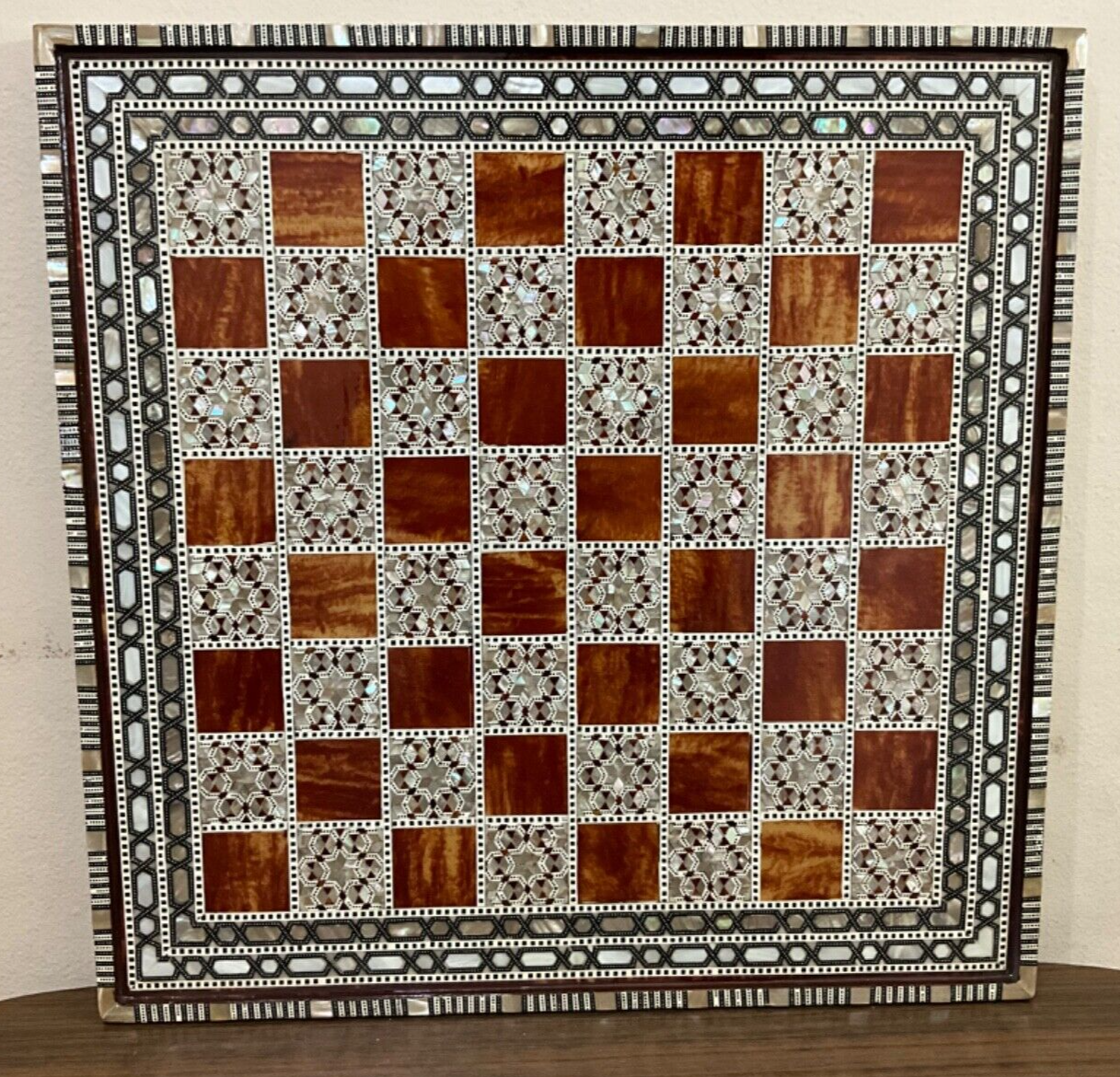 Handmade, Luxury, Wooden Chess Board, Wood Chess Board, Game Board, Inlaid Shell