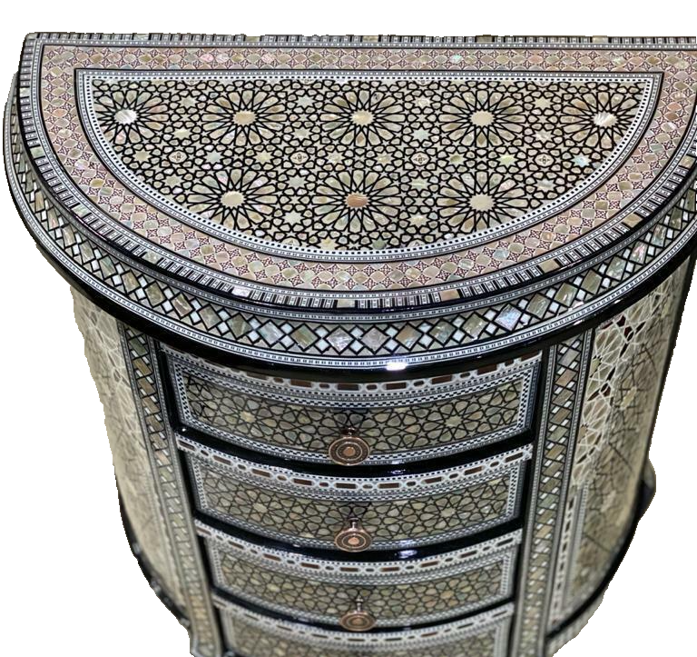 Handmade, Antique Style, Curving Wood Sideboard, Home Decore, Wooden Sideboard