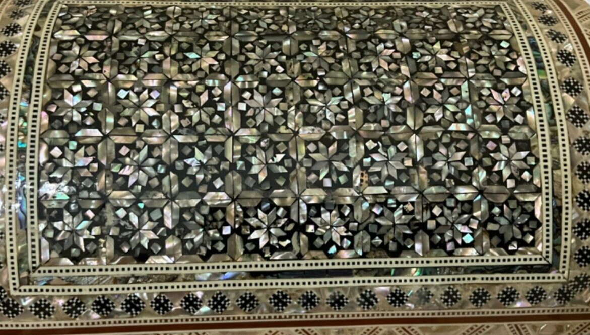 Handmade Wooden Jewelry Box Wood Trinket Storage Wood Box Mother of Pearl Inlay