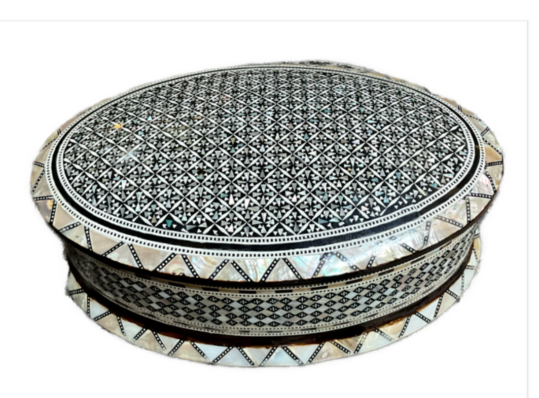 Handmade Wooden Jewelry Box Wood Trinket Storage Wood Box Mother of Pearl Inlay