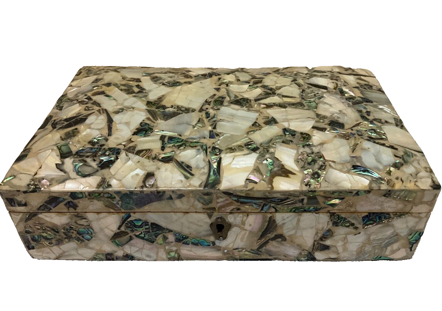 Handmade Wooden Jewelry Box Wood Trinket Storage Wood Box Mother of Pearl Inlay