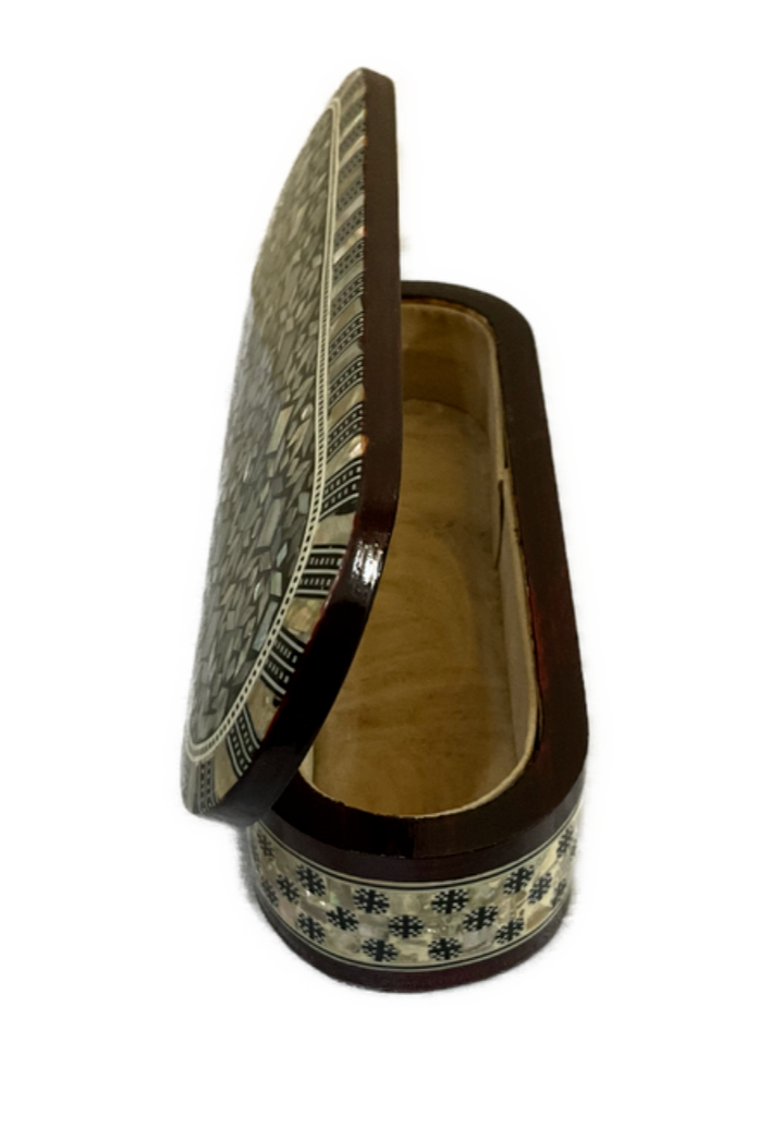 Handmade Wooden Jewelry Box Wood Trinket Storage Wood Box Mother of Pearl Inlay