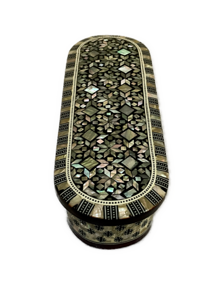 Handmade Wooden Jewelry Box Wood Trinket Storage Wood Box Mother of Pearl Inlay