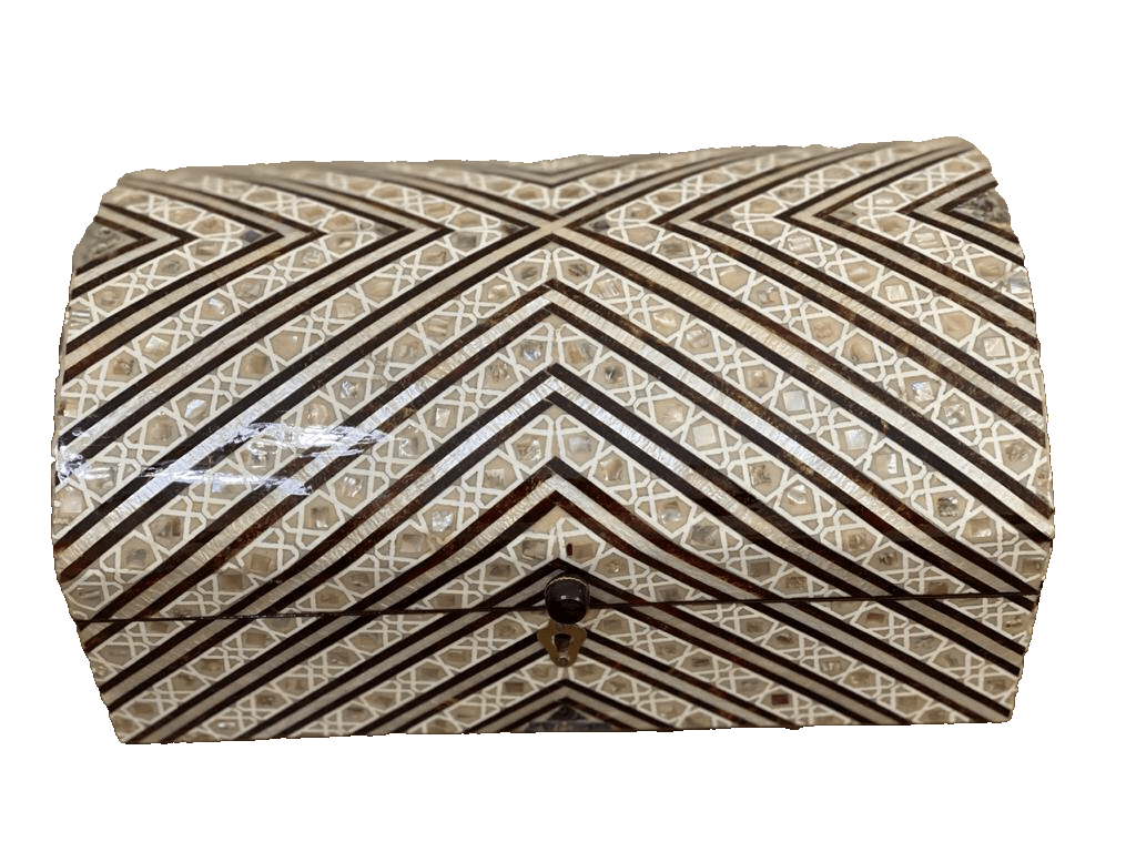 Handmade Wooden Jewelry Box Wood Trinket Storage Wood Box Mother of Pearl Inlay - Laila Hand Made Gifts