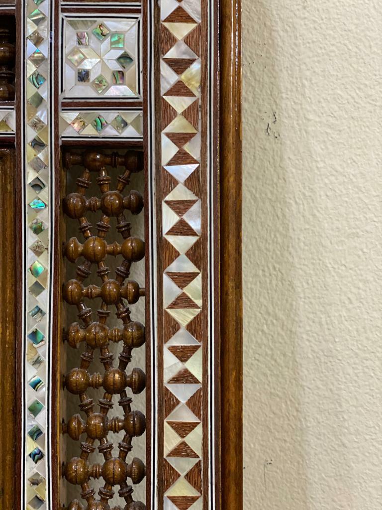 Handmade Mother of pearl Inlay Wood Wall Hanging Mirror Frame Antique Home Decor - Laila Hand Made Gifts