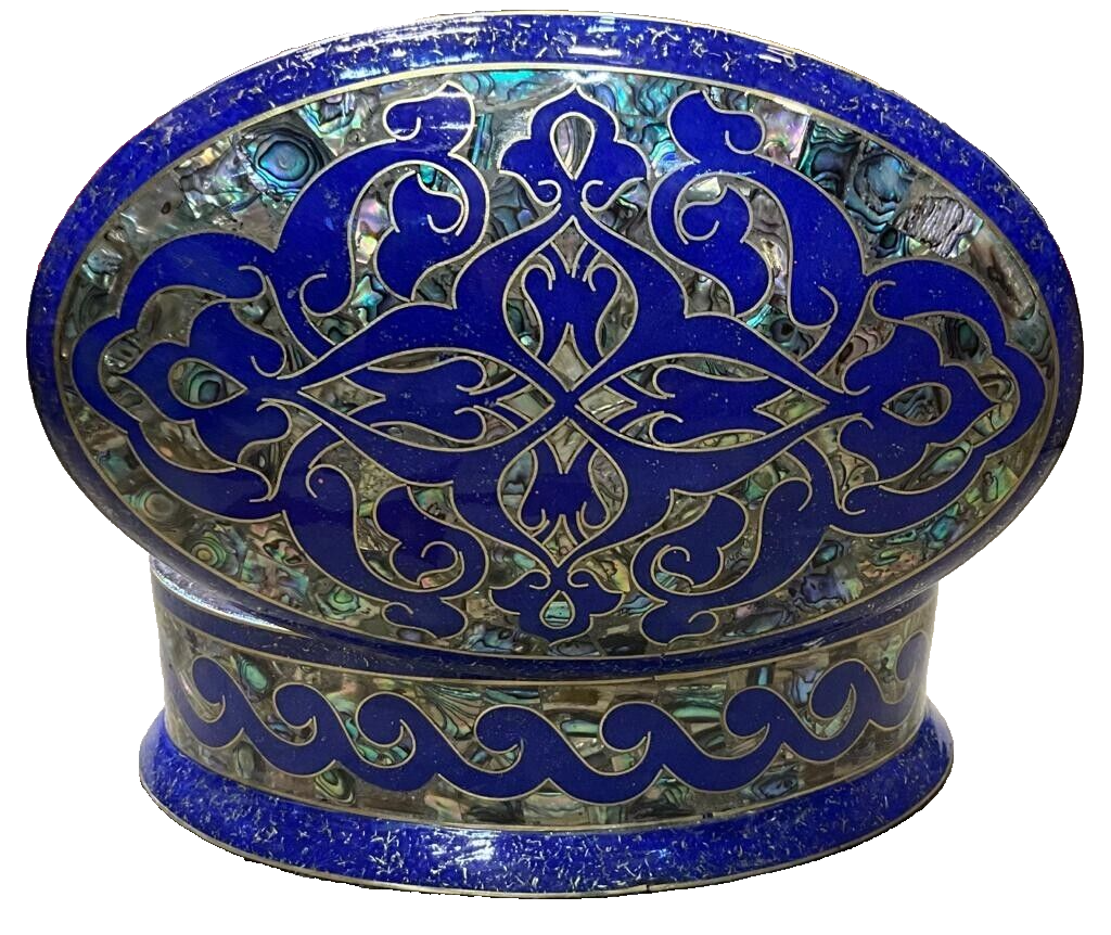 Handmade Wooden Jewelry Box Wood Trinket Storage Wood Box Mother of Pearl Inlay