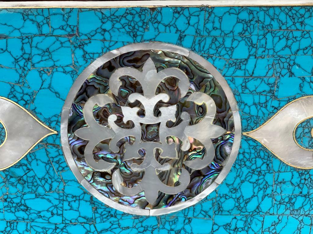 Handmade Wooden Jewelry Box Wood Trinket Storage Wood Box Mother of Pearl Inlay