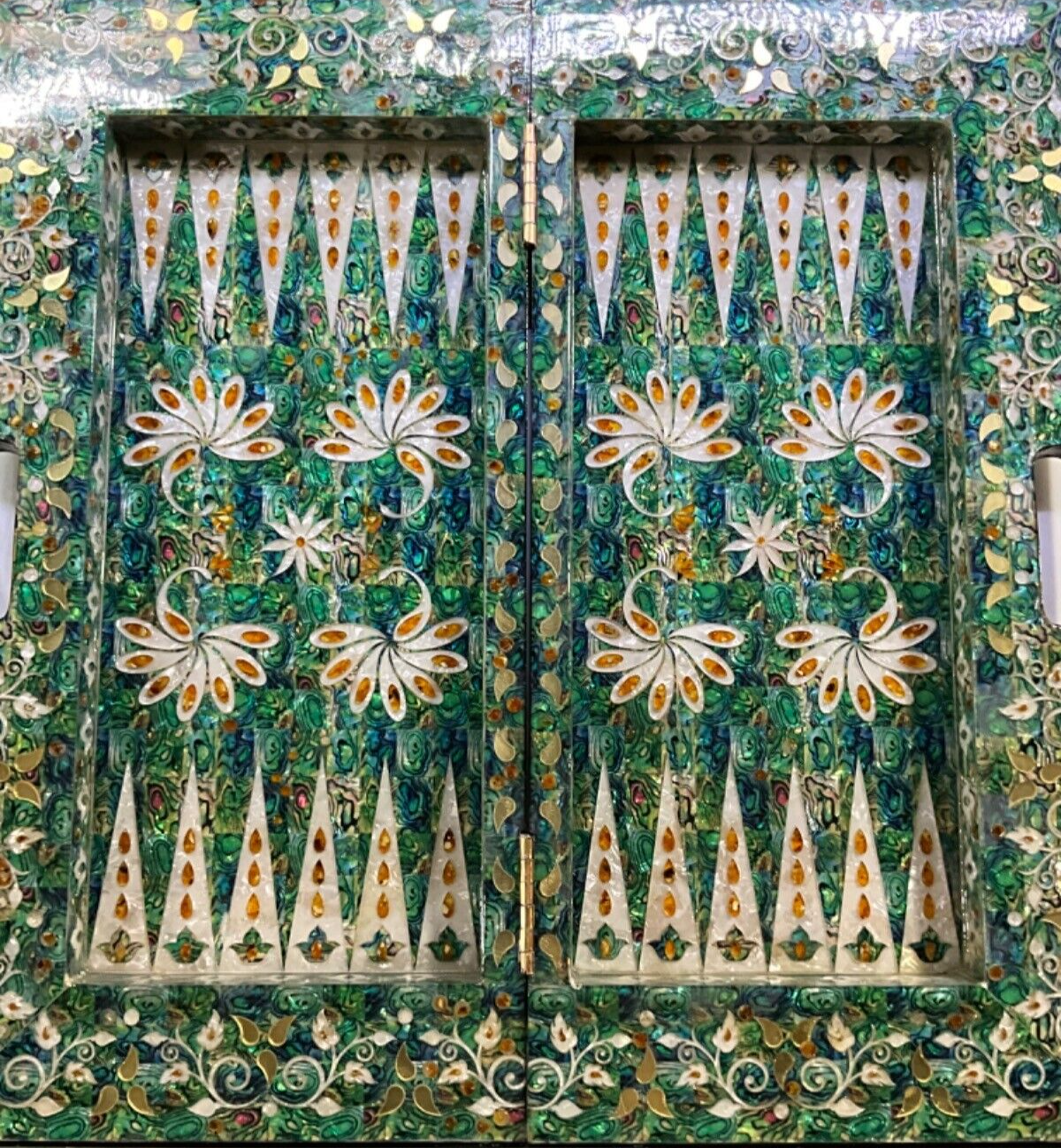 Handmade, Wooden Backgammon Board, Wood Chess Board, Game Board, Mother of Pearl