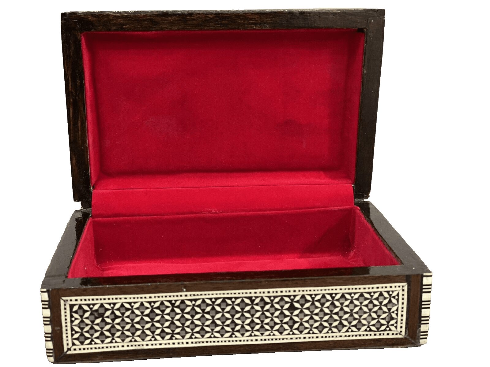 Handmade Wooden Jewelry Box Wood Trinket Storage Wood Box Mother of Pearl Inlay - Laila Hand Made Gifts